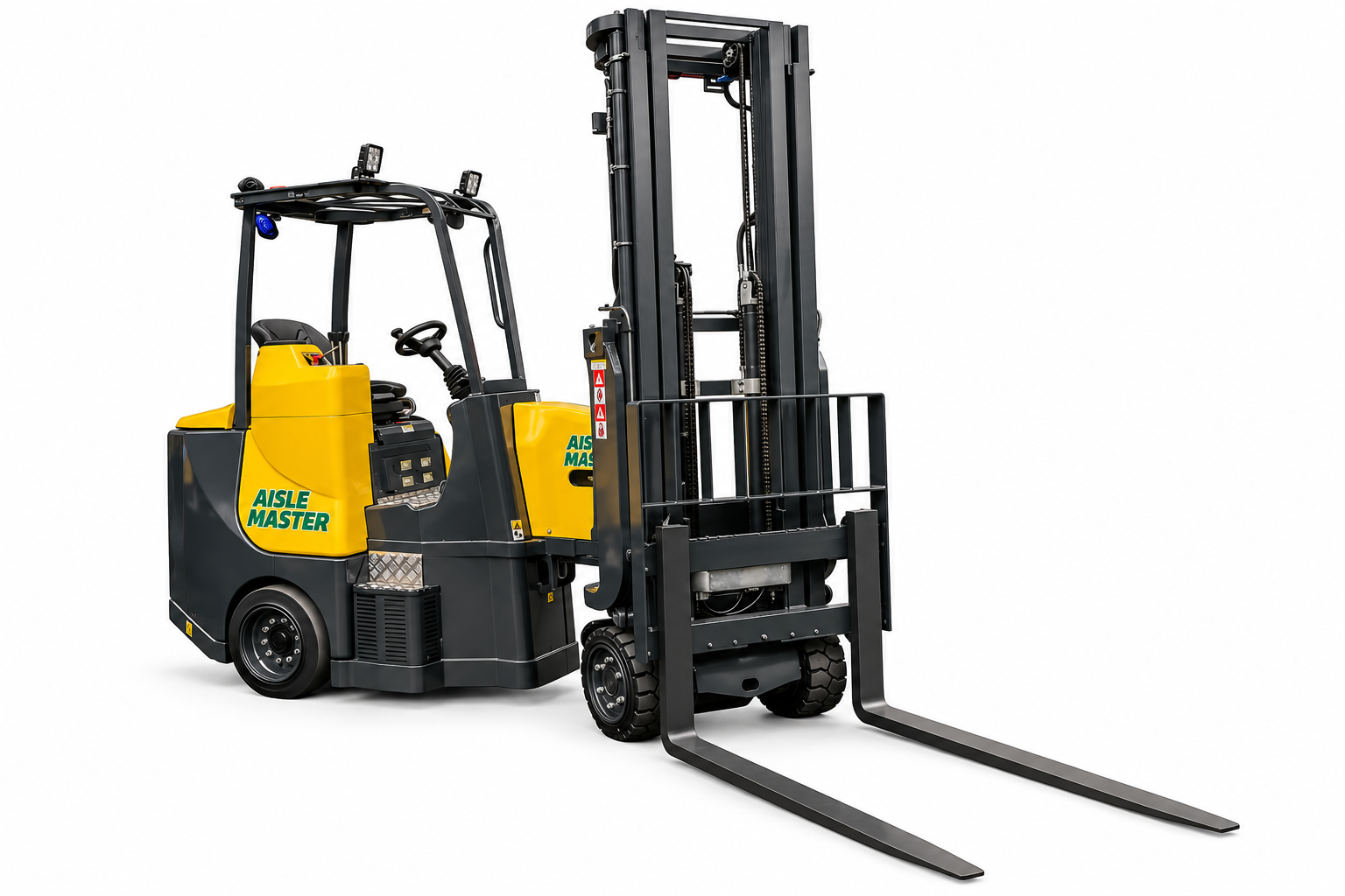 narrow aisle side loader forklift